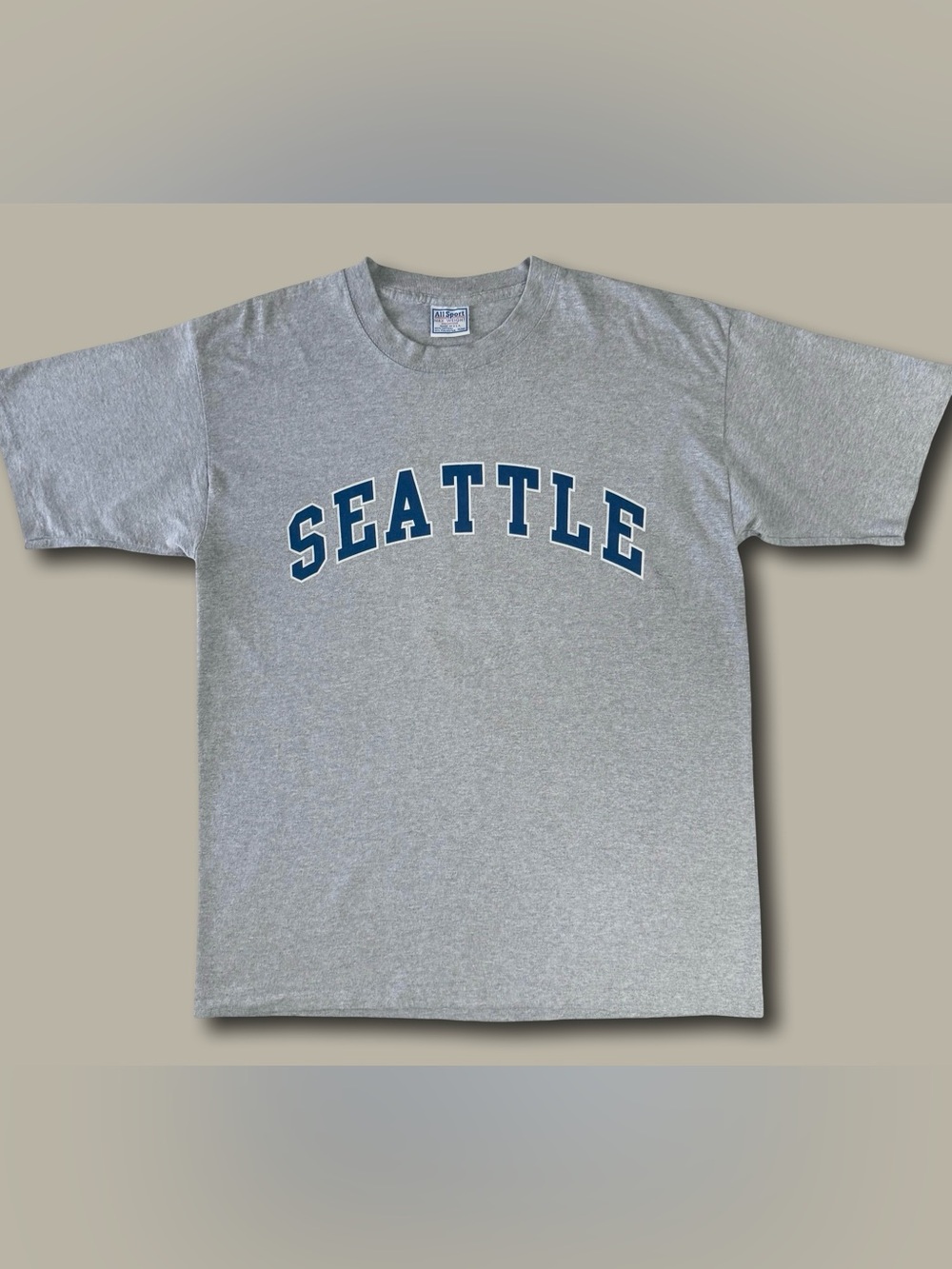 Vintage 90s All Sport Seattle T Shirt XL Single Stitch Made In USA